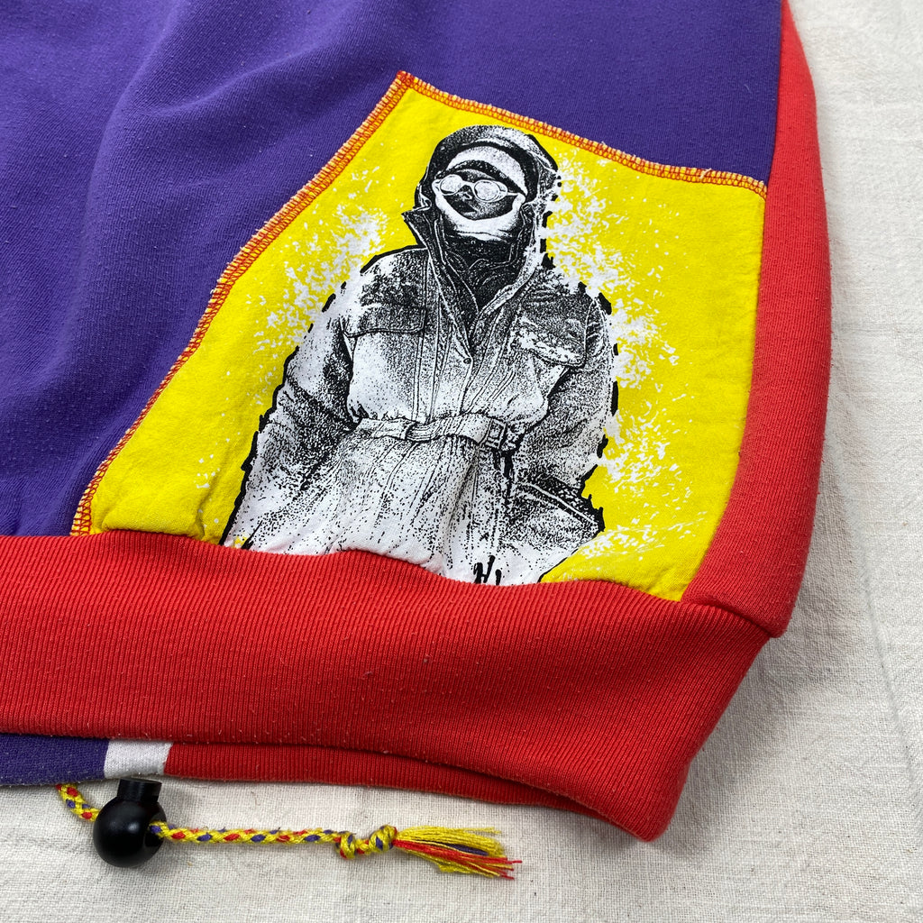 Adidas Vintage Sweatshirt, Size L, Snow Action, Come On, Rare, 90’s