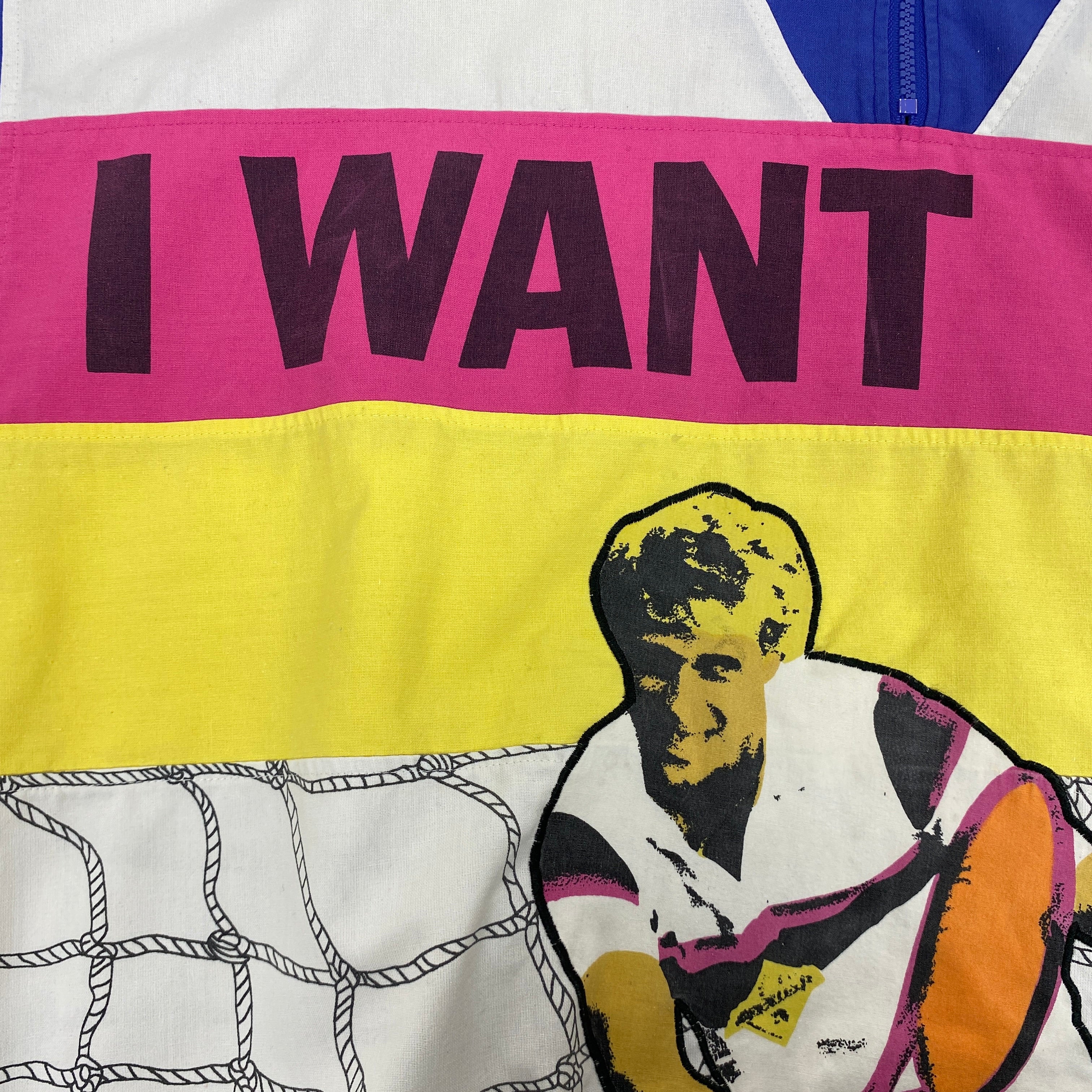 Adidas Vintage Sweatshirt, Size L, I Want I Can, Tennis, 80’s/90’s