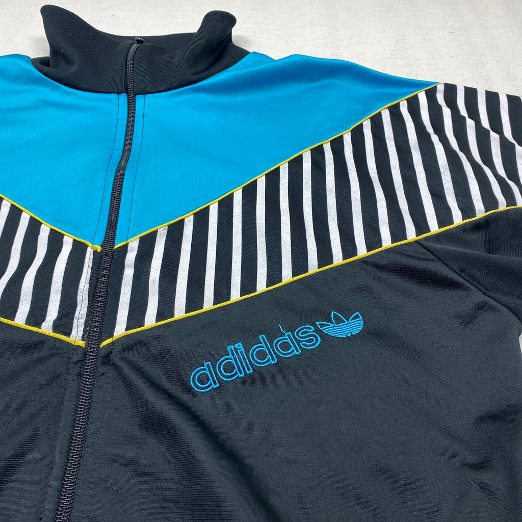 Adidas Vintage Track Jacket, Size M, Striped, 90’s