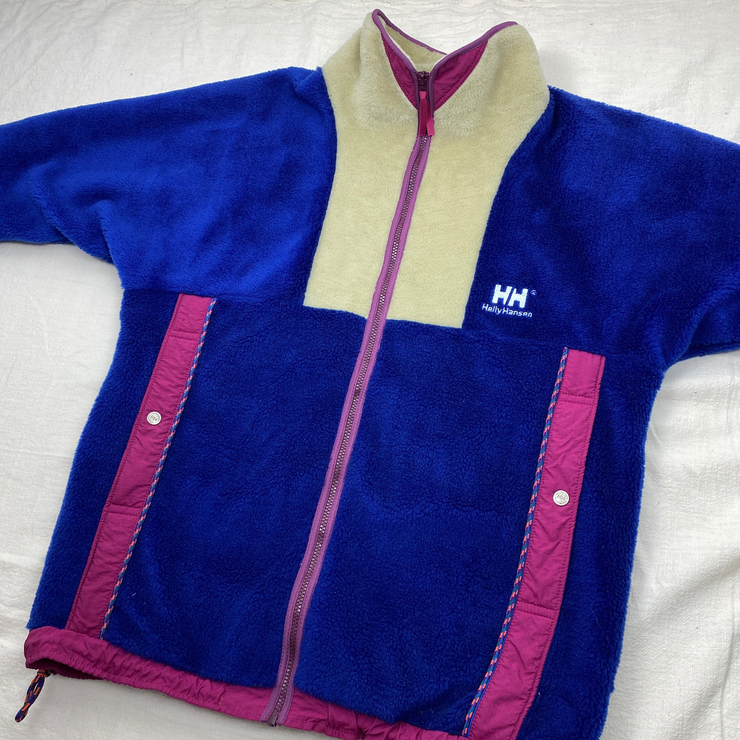Helly Hansen Vintage Fleece Jacket, Size L, Polar Fleece, 90’s