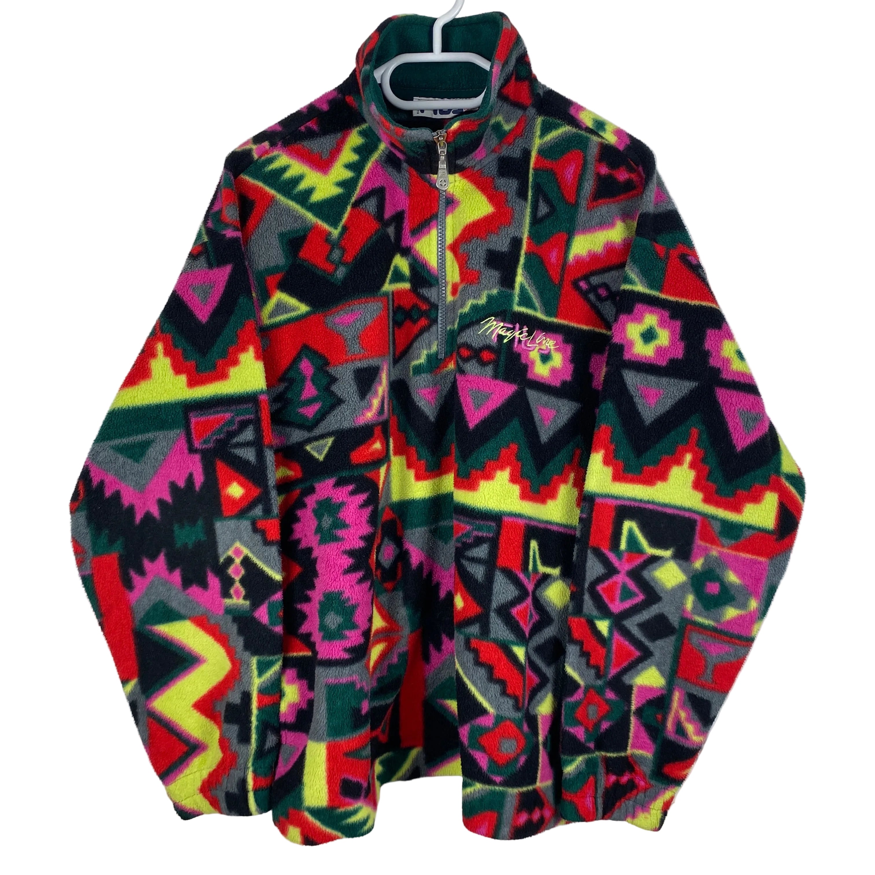 Fila Vintage Fleece Jacket, Size M, Made in Italy, 90’s