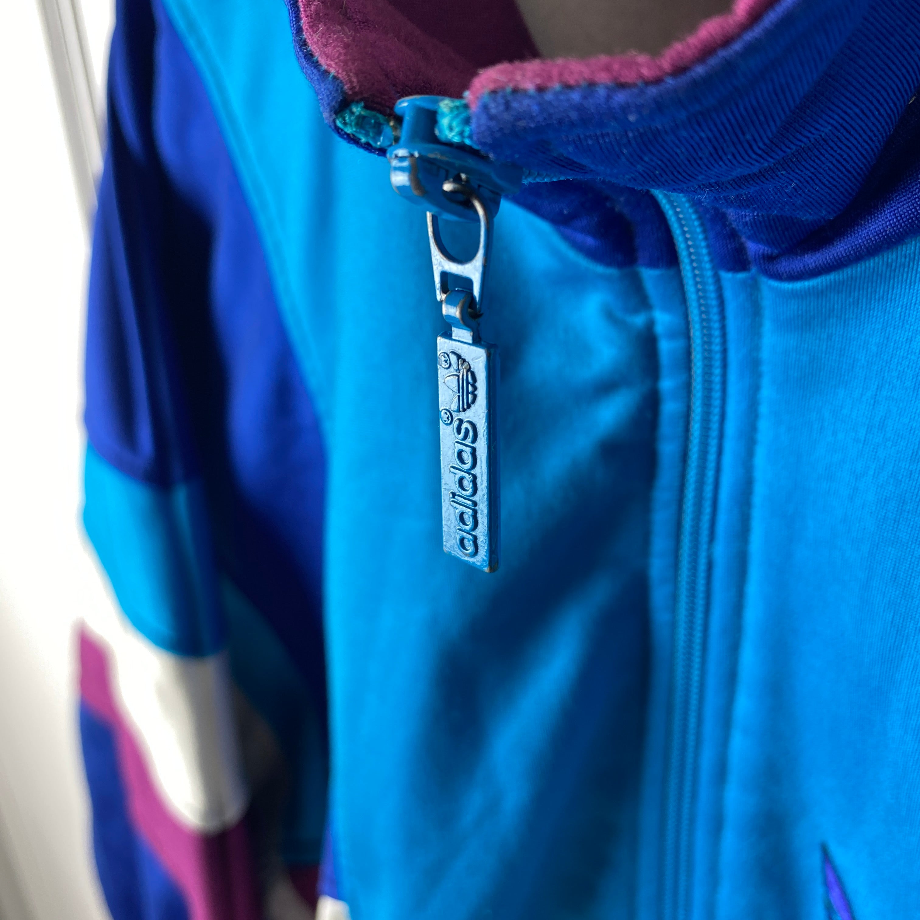 Adidas Vintage Track Jacket, Size XL, Embroidered TEAM Logo, 90’s