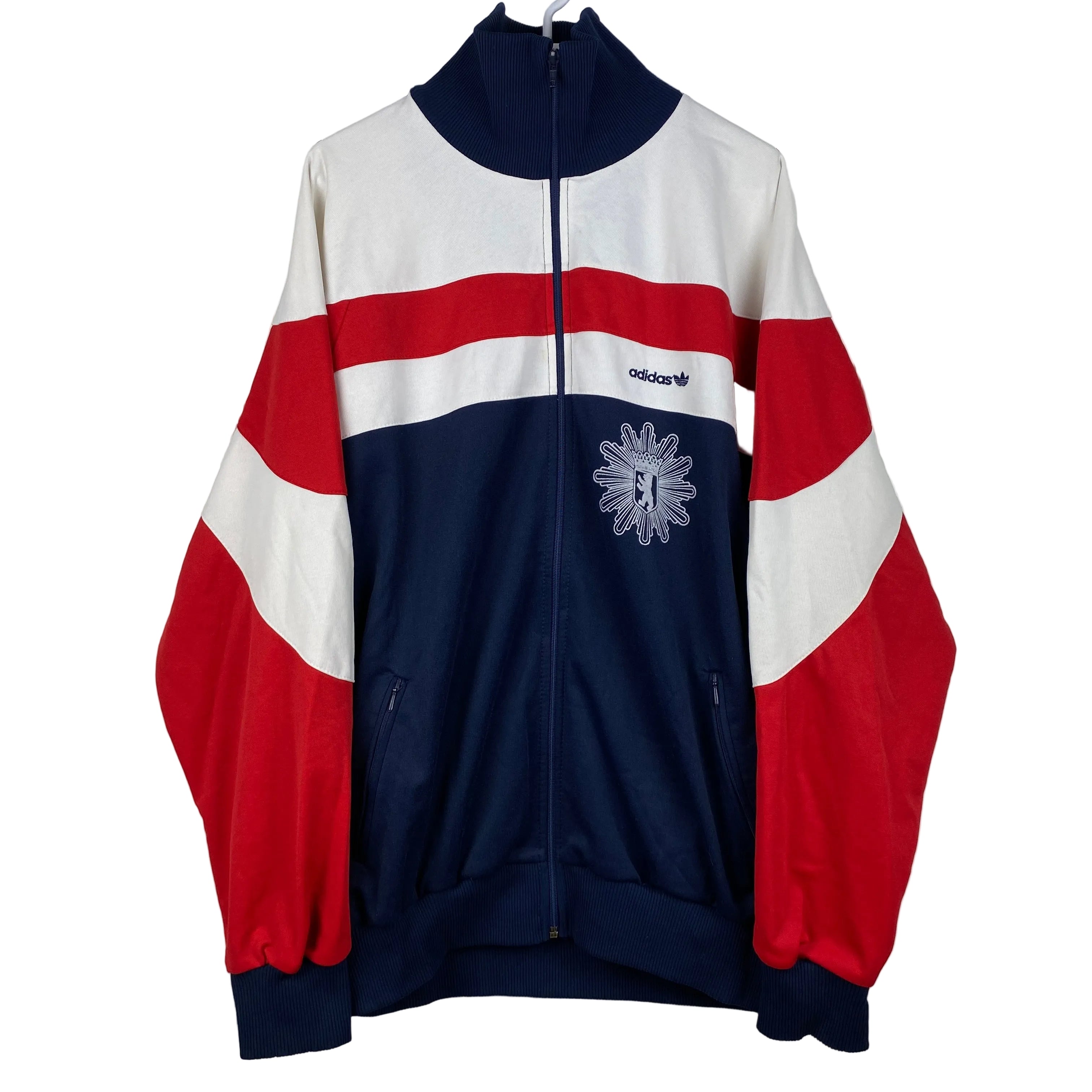 Adidas Vintage Track Jacket, Size XL, Berlin, Made in West Germany, 80’s/90’s
