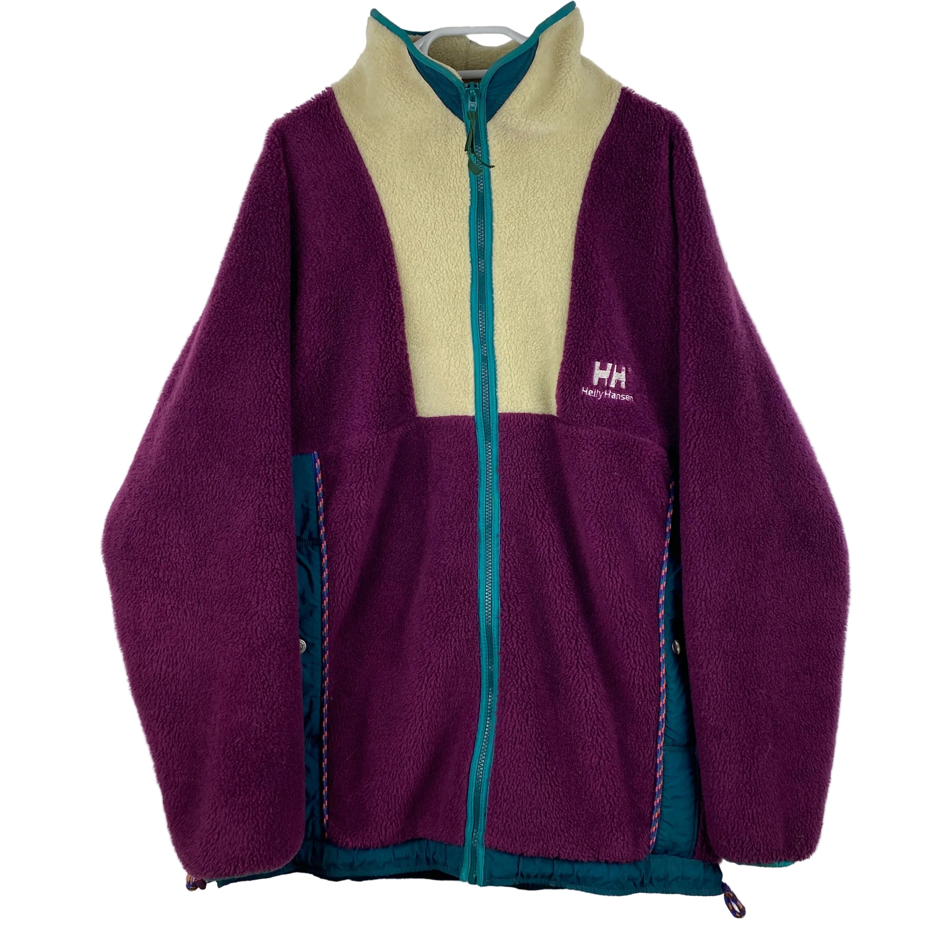Helly Hansen Vintage Fleece Jacket, Size L, Polar Fleece, 90’s