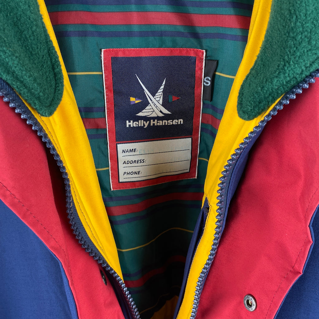 Helly Hansen Jacket, Size M, Vintage 90's Retro Jacket, Fleece Collar