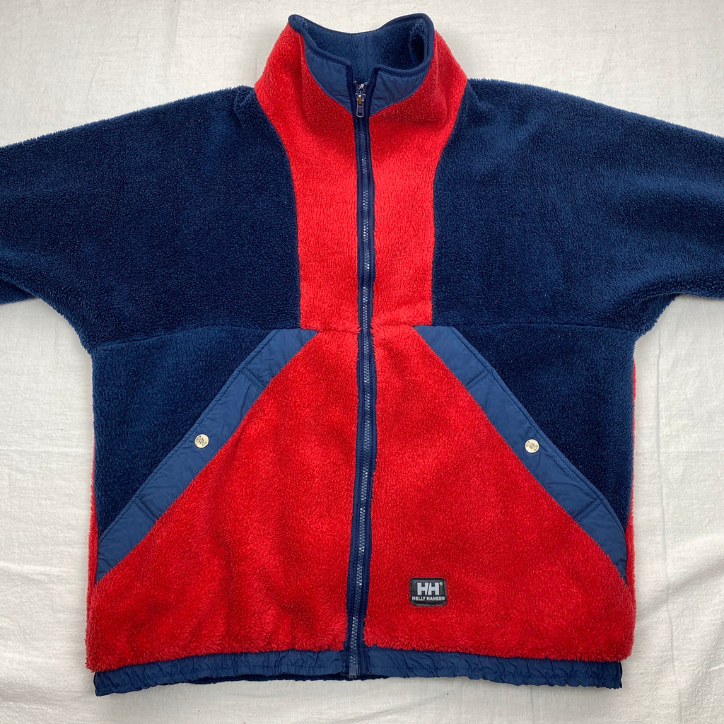 Helly Hansen Vintage Fleece Jacket, Size L, Polar Fleece, 90’s