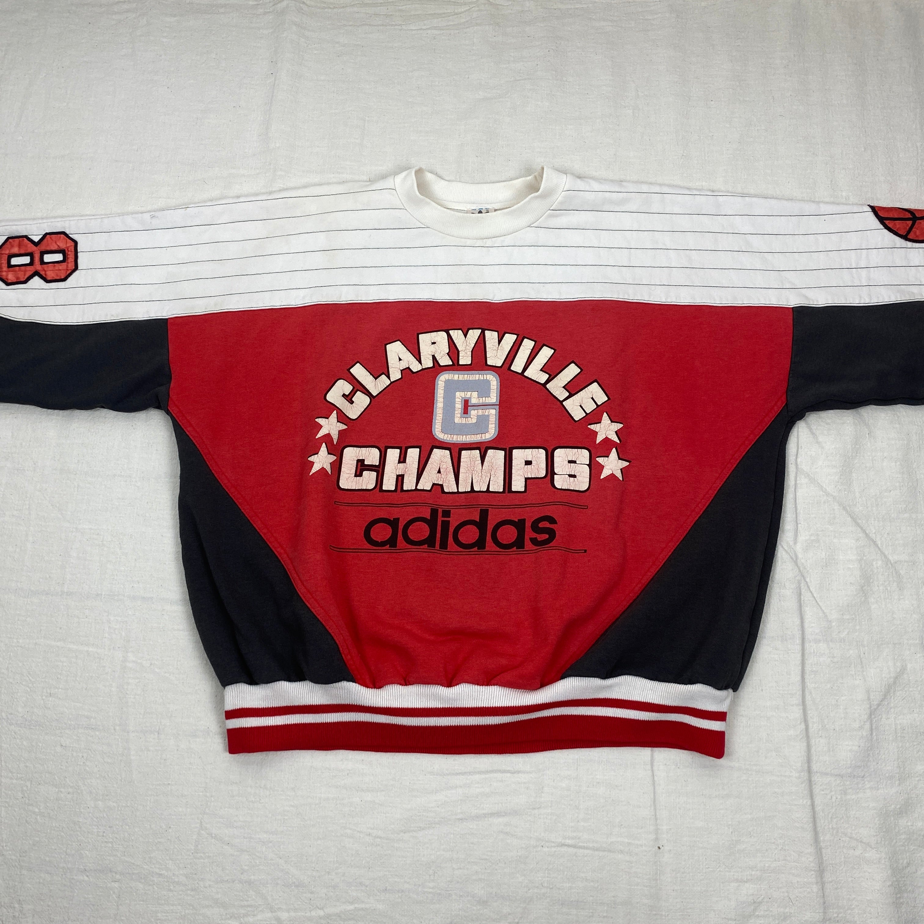 Adidas Vintage Sweatshirt, Size L, Claryville Champs, 90’s
