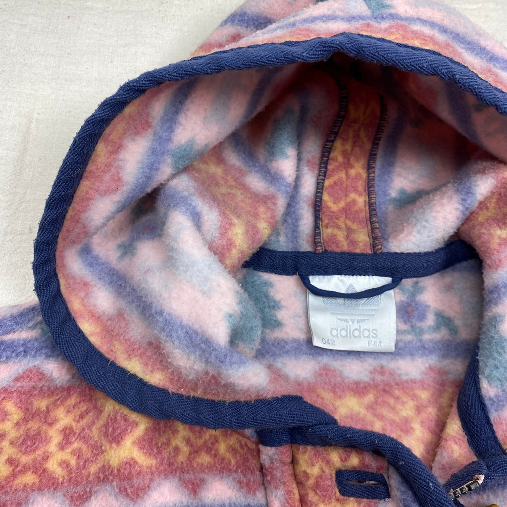 Adidas Vintage Fleece Hoodie, Size L, Fleece Jacket, 90’s