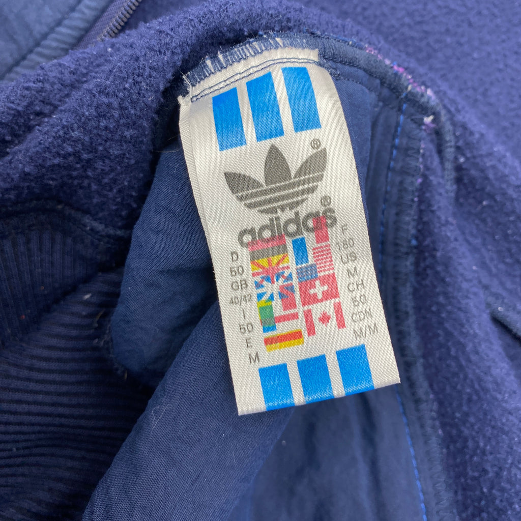 Adidas Vintage Fleece Jacket, Size L, Full Zip, 90’s
