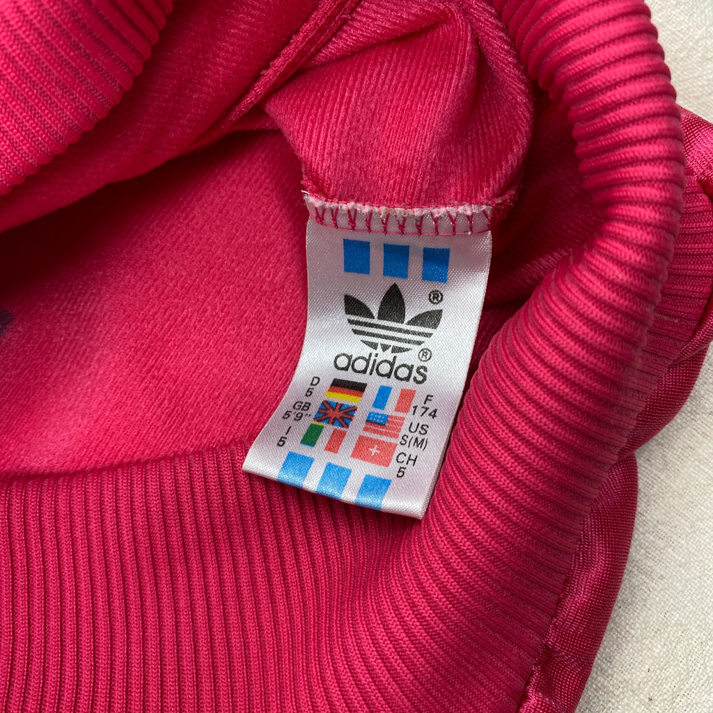 Adidas Vintage Track Jacket, Size S, Rare, Pink, 90’s