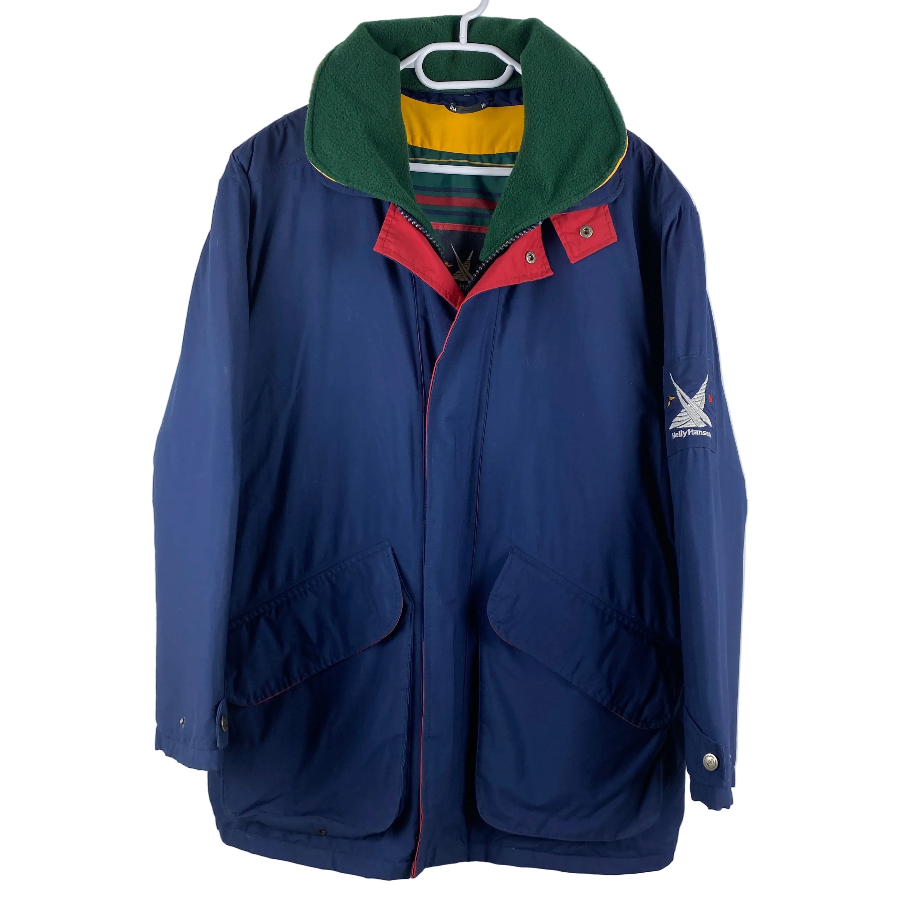 Helly Hansen Jacket, Size M, Vintage 90's Retro Jacket, Fleece Collar