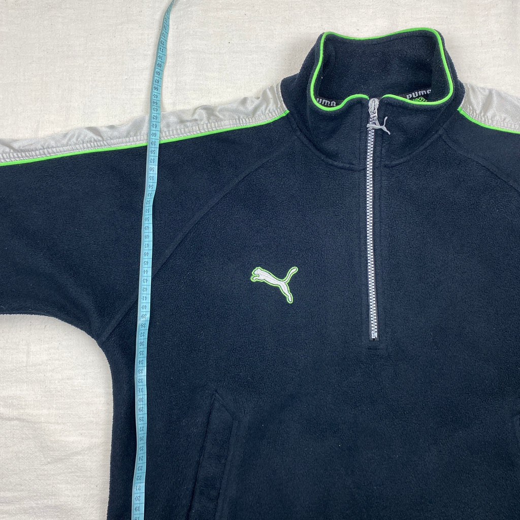 Puma Vintage Fleece Jacket, Size S, Embroidered Logo, 90’s