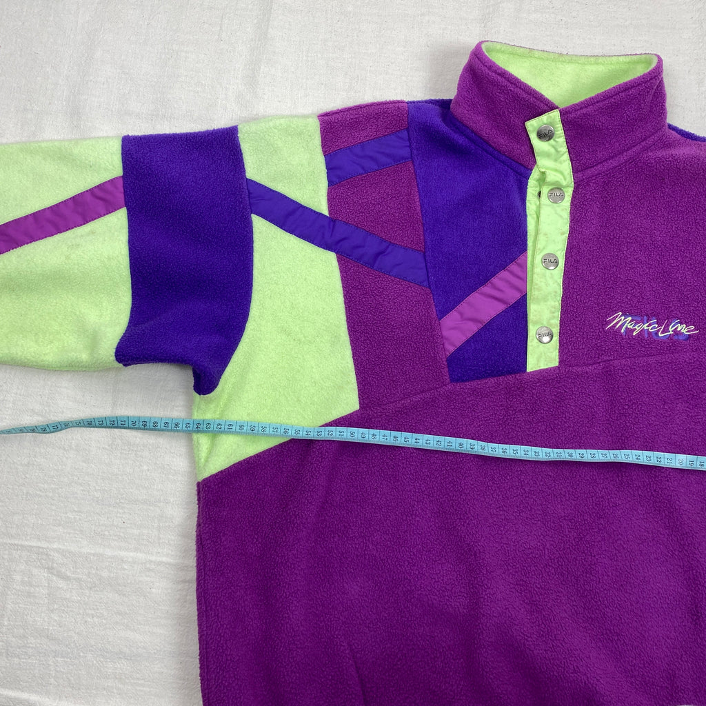 Fila Vintage Fleece Jacket, Size L, Made in Italy, 90’s