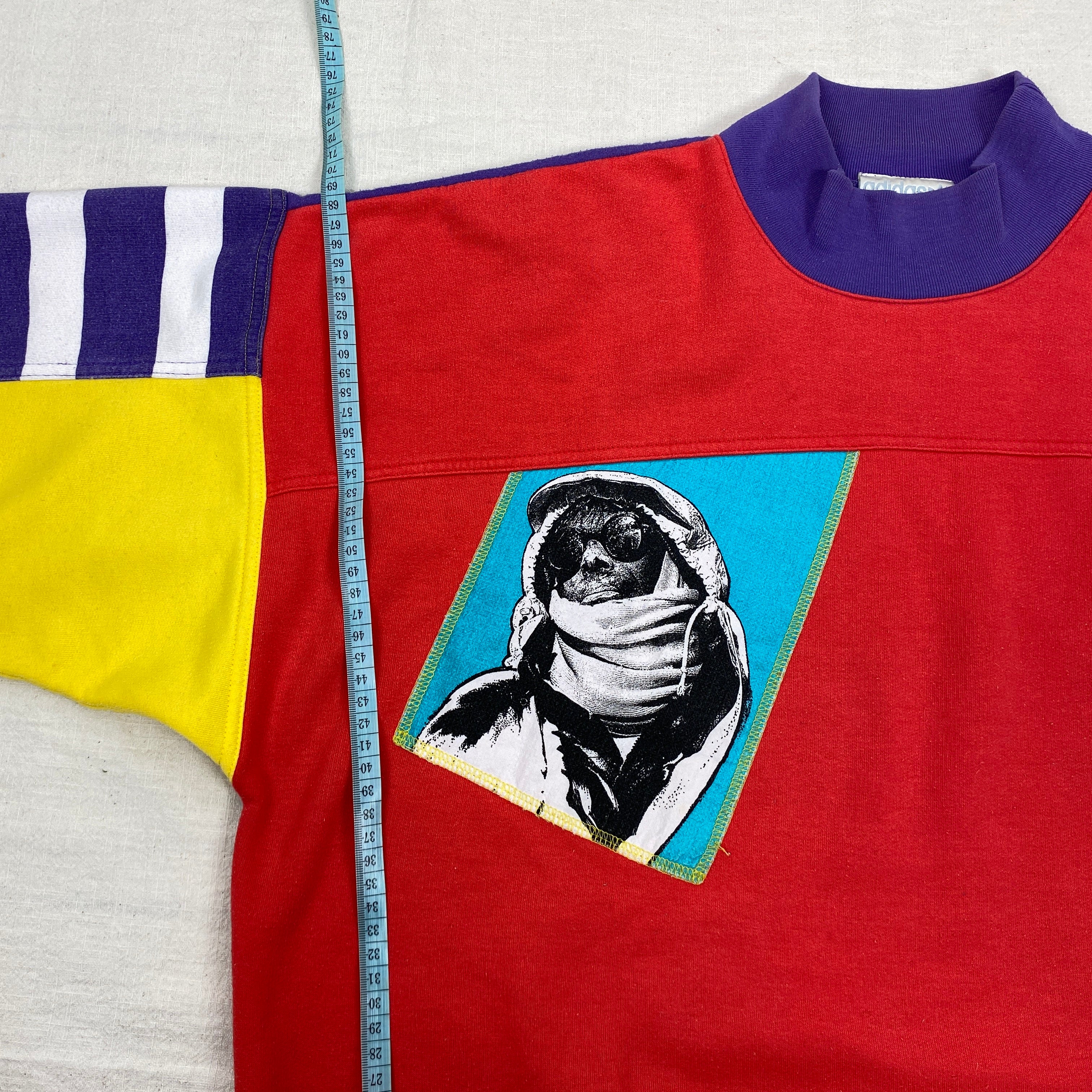 Adidas Vintage Sweatshirt, Size L, Snow Action, Come On, Rare, 90’s